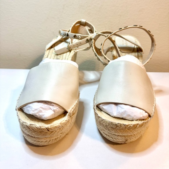Kate Spade White/Cream/Beige Espadrilles Size 10 - Picture 4 of 13